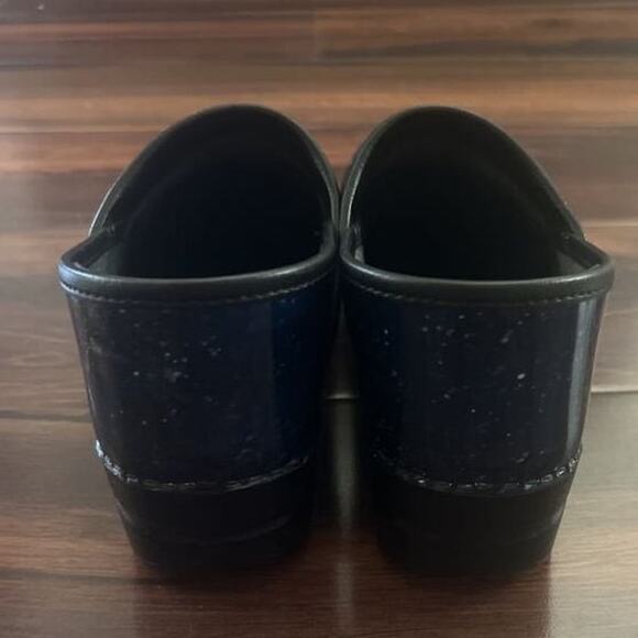 Dansko Professional Black Multi-Colored Paint Splatter Clogs Size 40/9.5 US - Picture 8 of 9